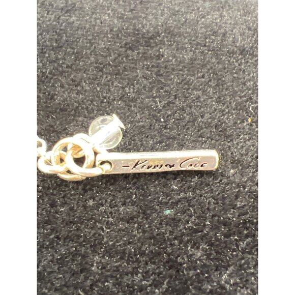 Kenneth Cole New York Triple Strand Necklace With White & Silver Beads Adjustabl - Picture 7 of 8